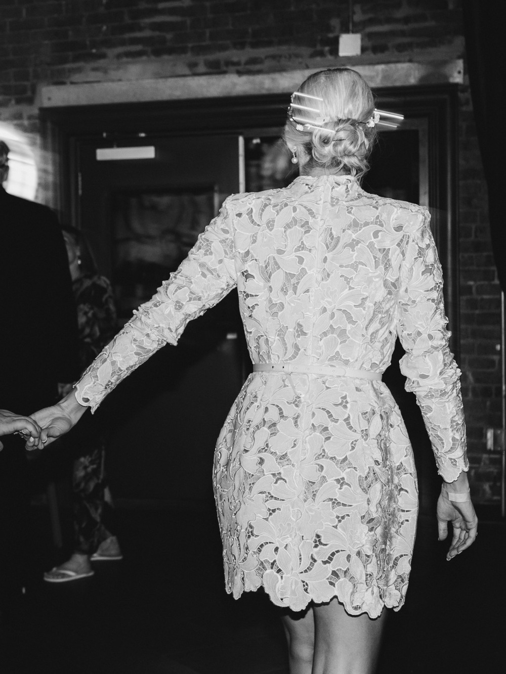 NADINE MERABI Ivory Lace Dress - Picture 7 of 7